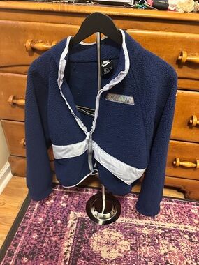 Nike women’s ' Navy Fleece Jacket with Reflective Trim